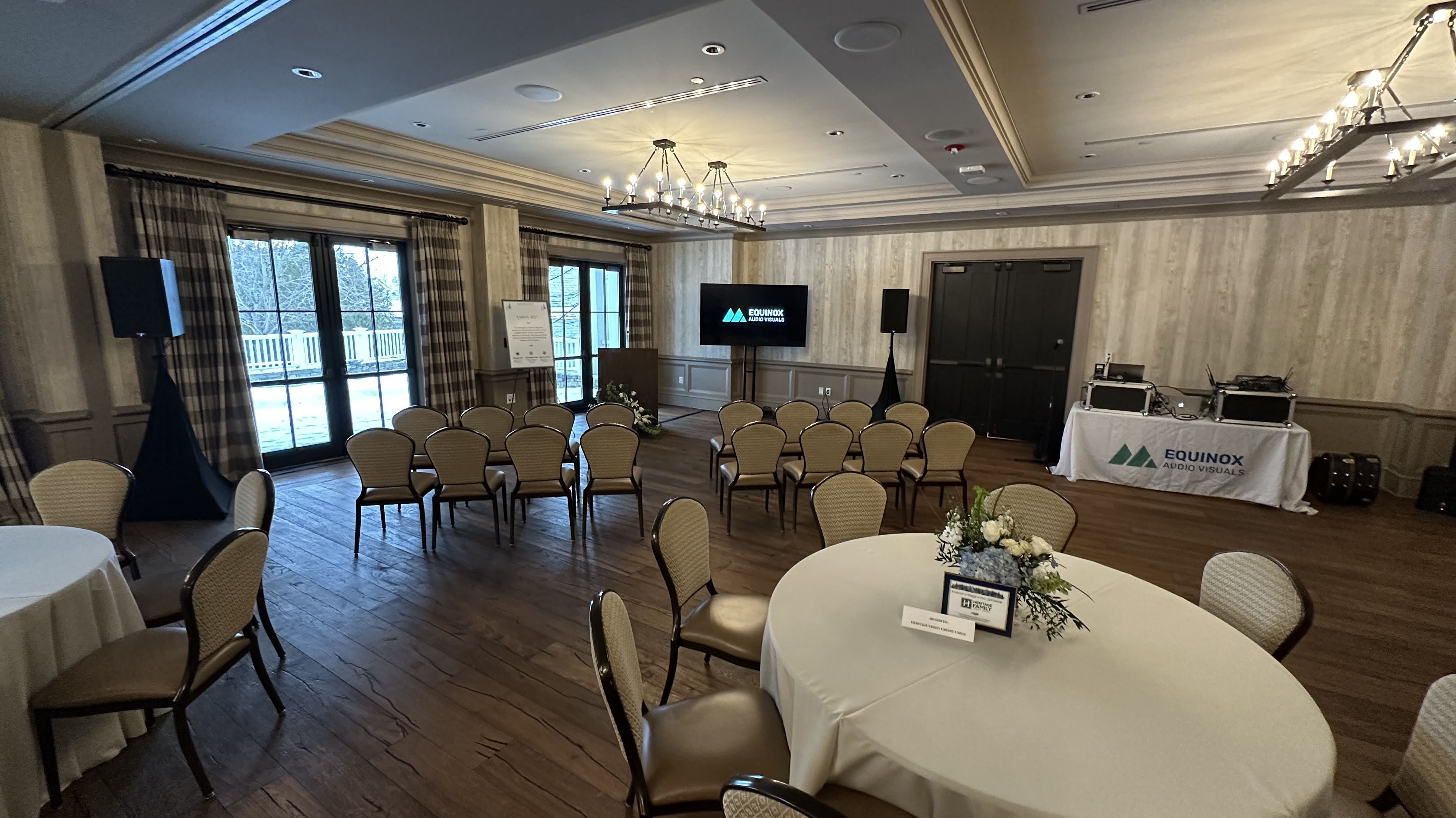 Elegant ballroom setup for the biggest business night